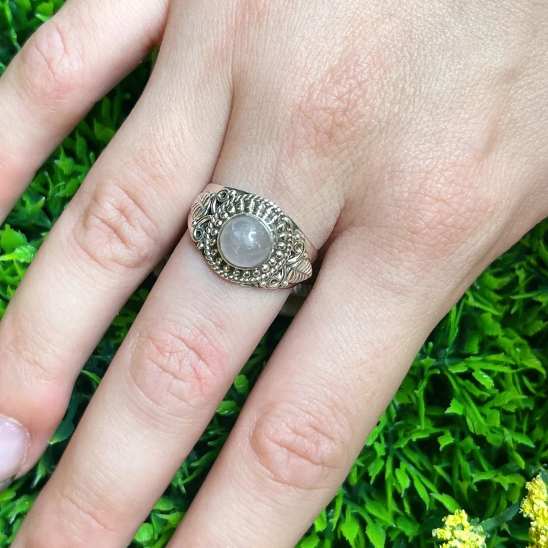Rosenquarzring #7