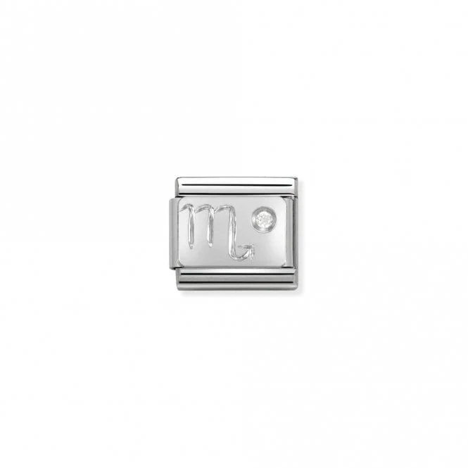 Classic Silver CZ Scorpio Zodiac Charms