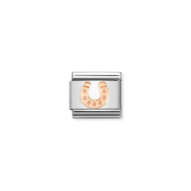 Classic Rose Gold Horseshoe Good Luck Charms