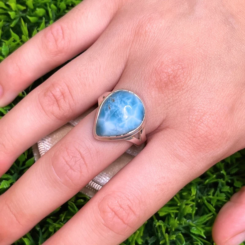 Larimar-Silberring #62