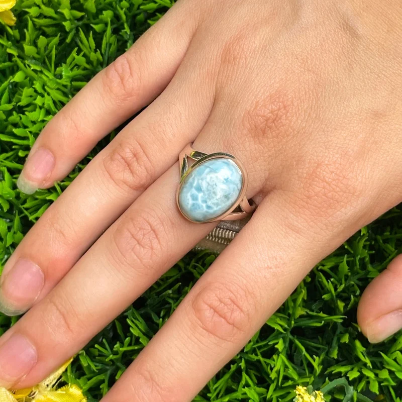 Larimar-Silberring #45