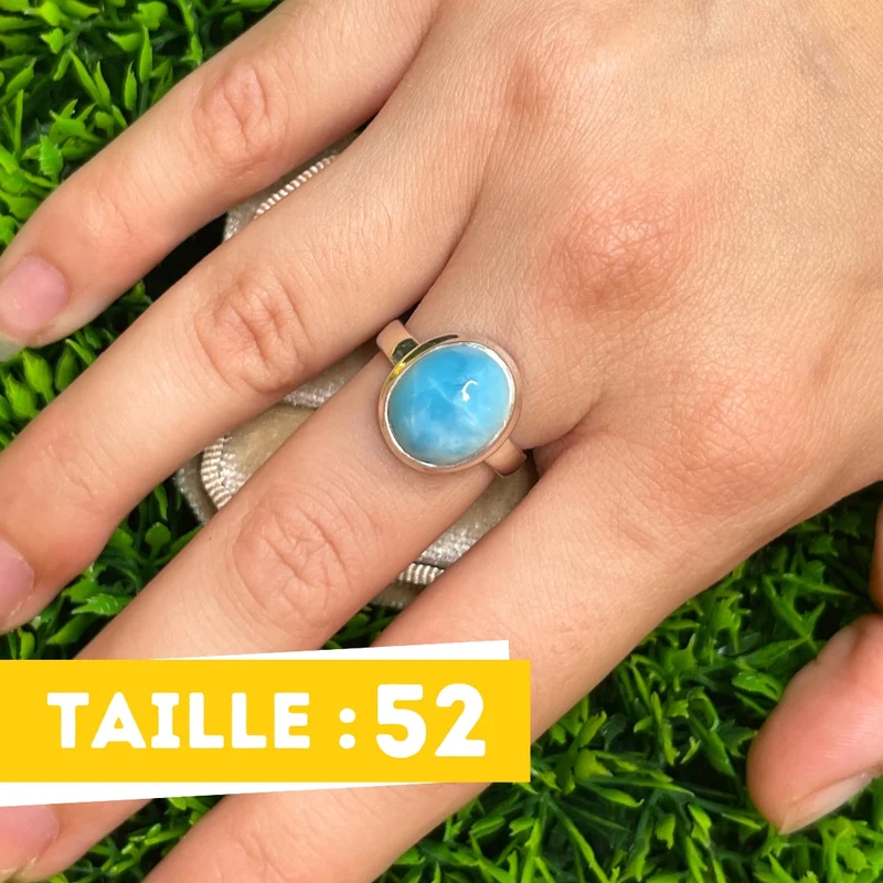 Larimar-Silberring #52