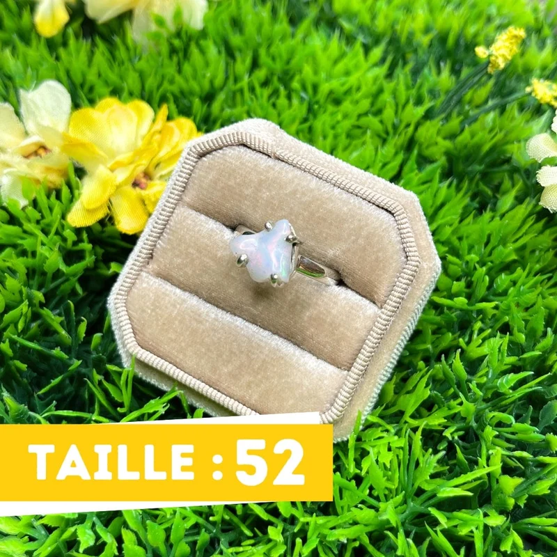 Äthiopischer Opal-Silberring #22