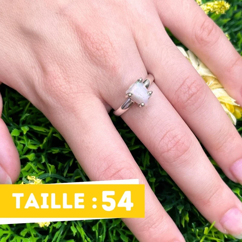 Äthiopischer Opal-Silberring #16