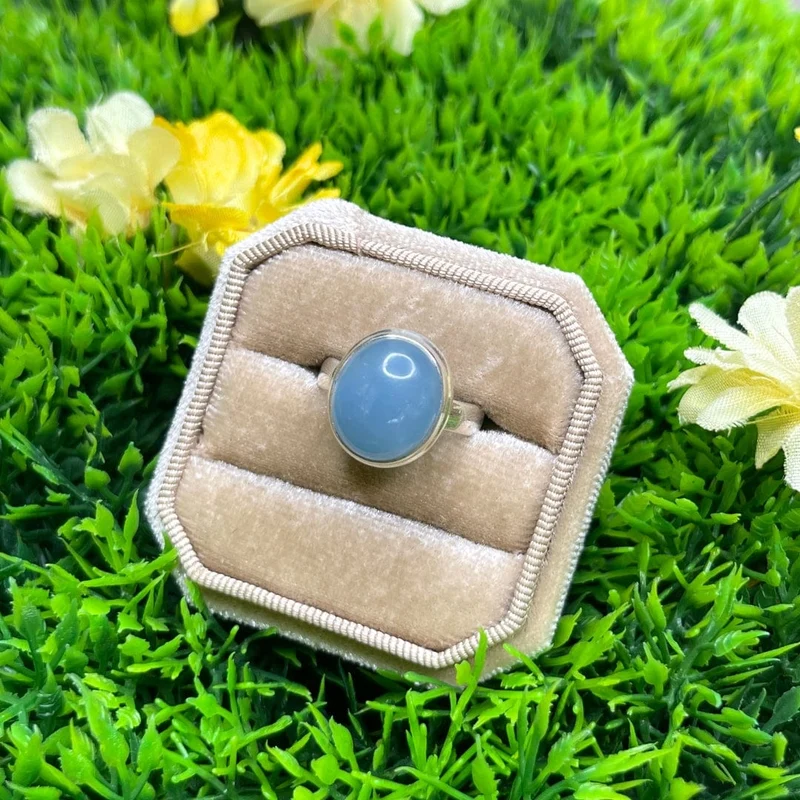 Aquamarin-Silberring #32