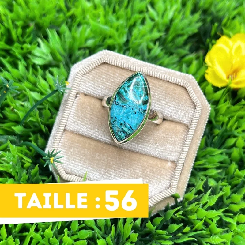 Chrysokoll-Malachit-Ring #7