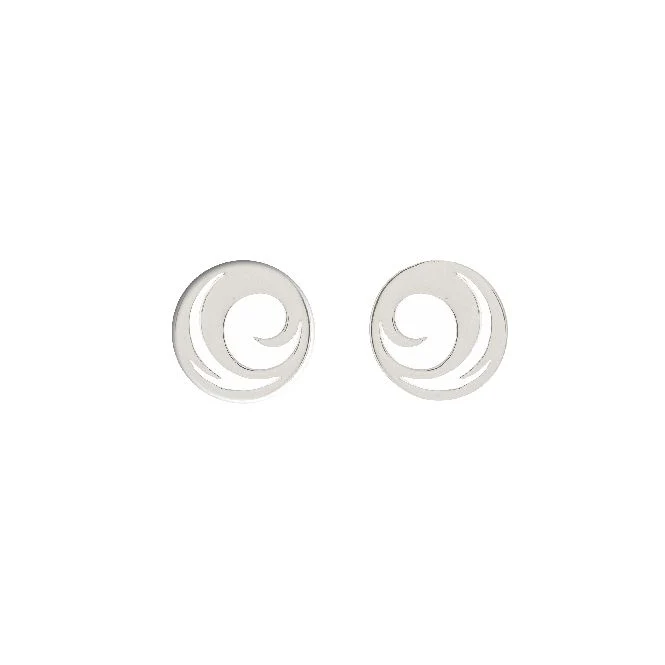 Wave Earrings in Sterling Silver