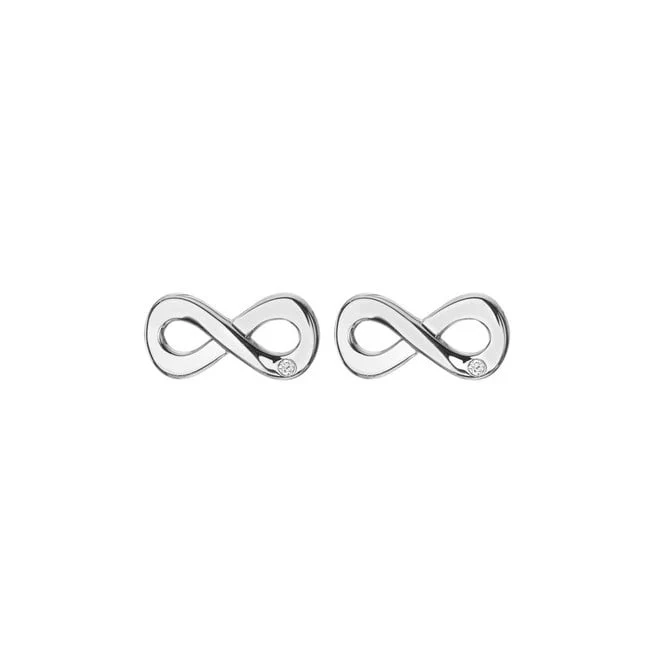 Silver Amulets Infinity Earrings