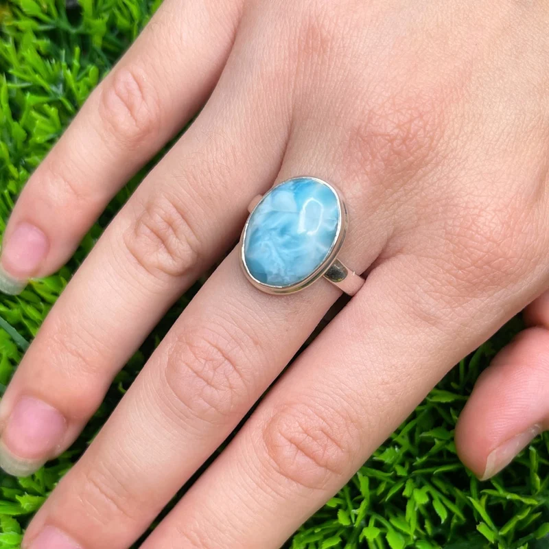 Larimar-Silberring #104