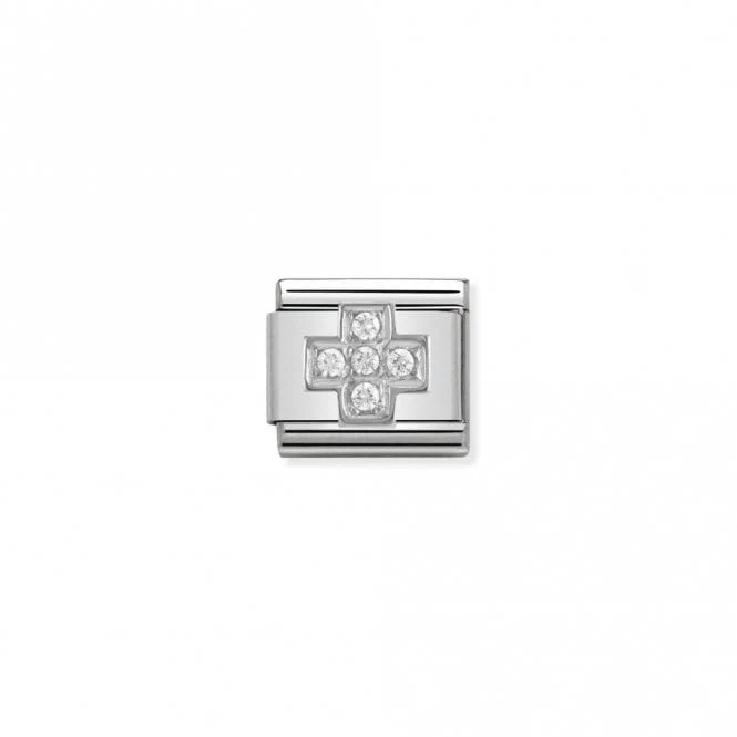 Classic Silver CZ Cross Faith & Religion Charms
