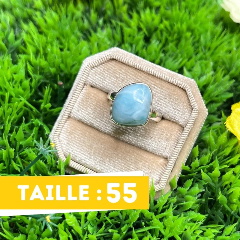 Larimar-Silberring #22