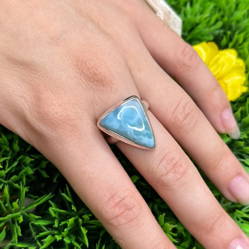 Larimar-Silberring #38