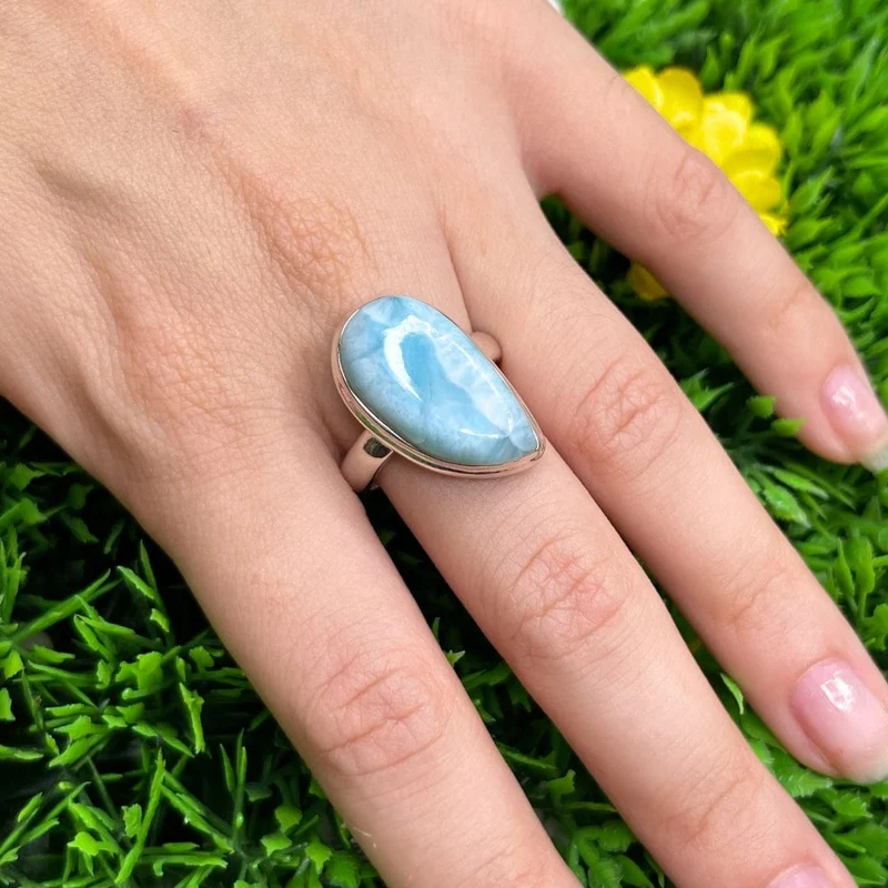 Larimar-Silberring #31
