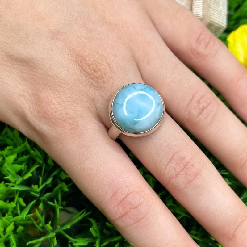 Larimar-Silberring #25