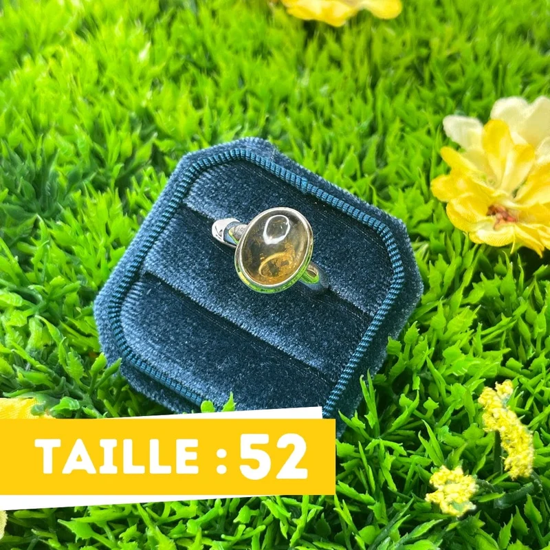 Citrin-Silberring #36