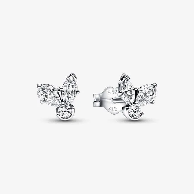 Sparkling Herbarium Cluster Stud Earrings