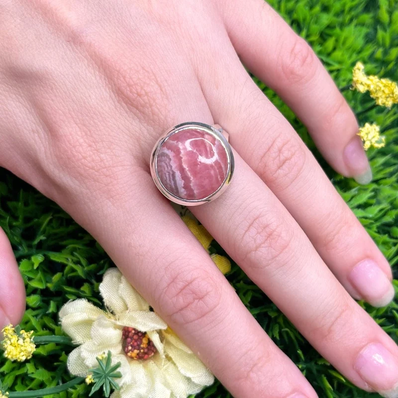 Rhodochrosit-Silberring #5