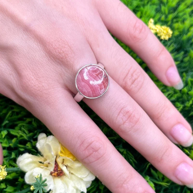 Rhodochrosit-Silberring #8