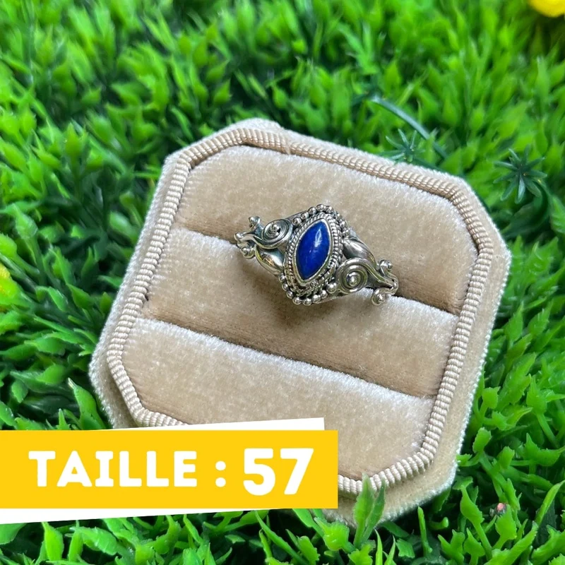 925 Silberring Lapislazuli #15