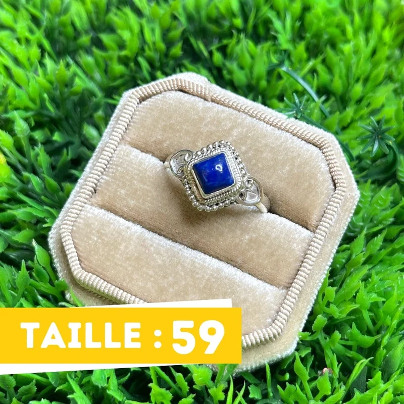 925 Silberring Lapislazuli #24