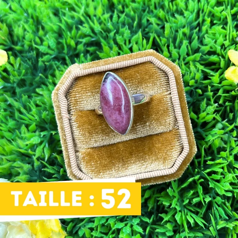 Australischer Rhodonit-Silberring #7
