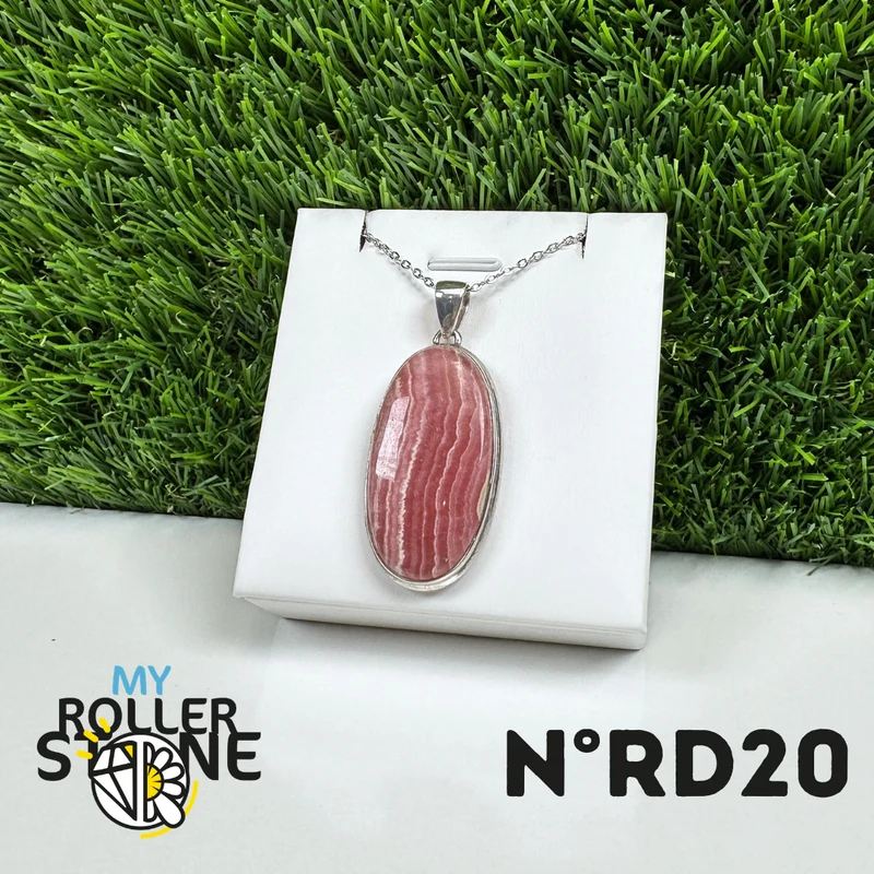 Rhodochrosit-Silberanhänger #20