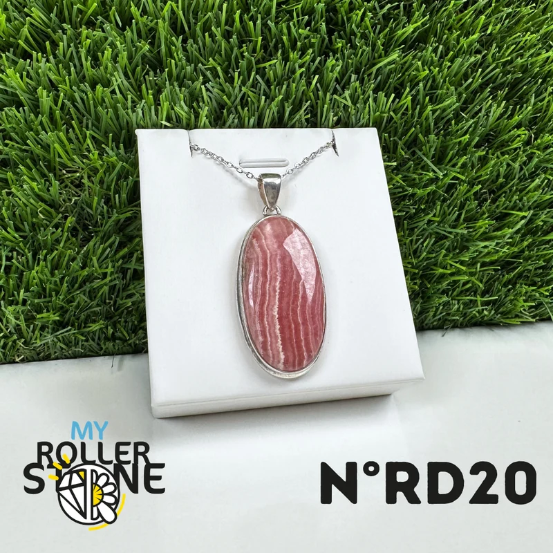 Rhodochrosit-Silberanhänger #20