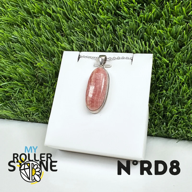 Rhodochrosit-Silberanhänger #8