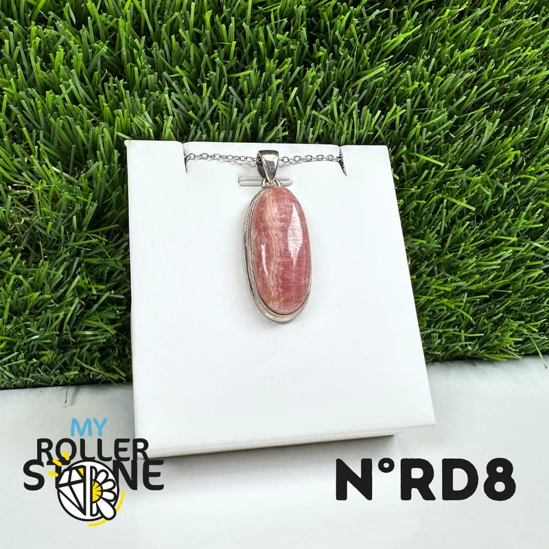 Rhodochrosit-Silberanhänger #8