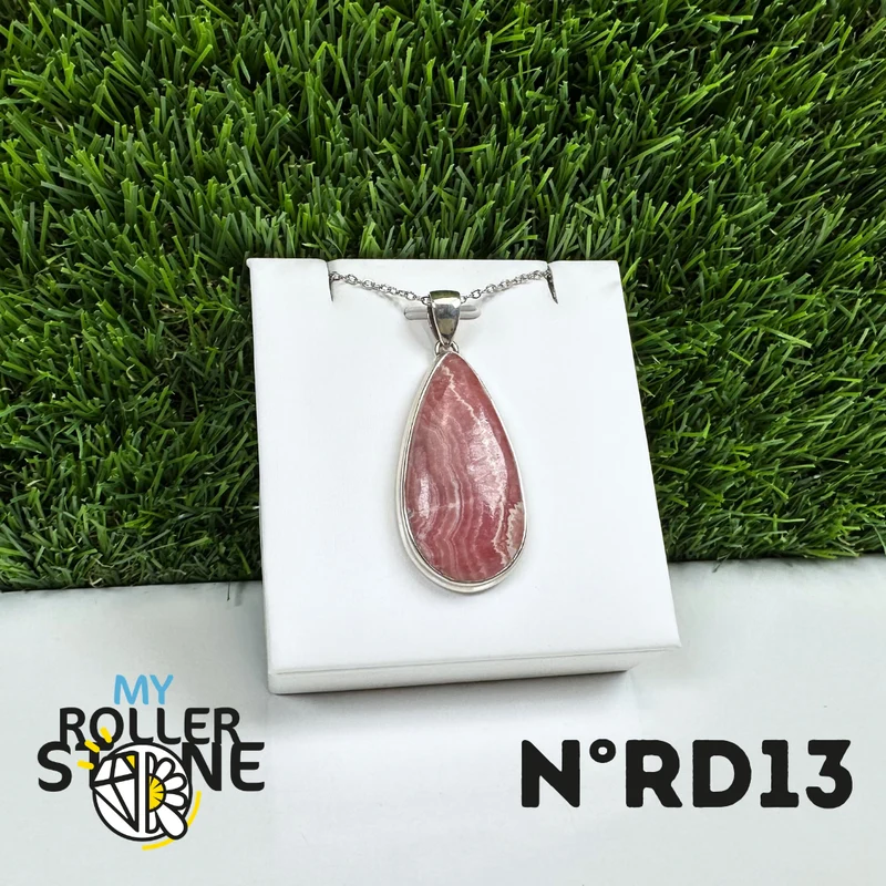 Rhodochrosit-Silberanhänger #13
