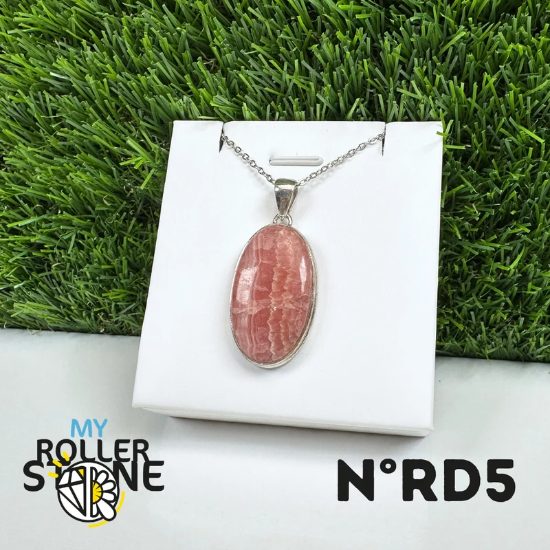 Rhodochrosit-Silberanhänger #5