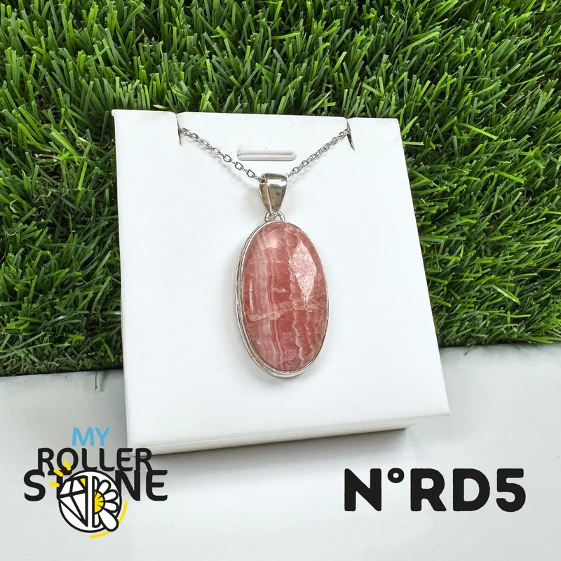 Rhodochrosit-Silberanhänger #5