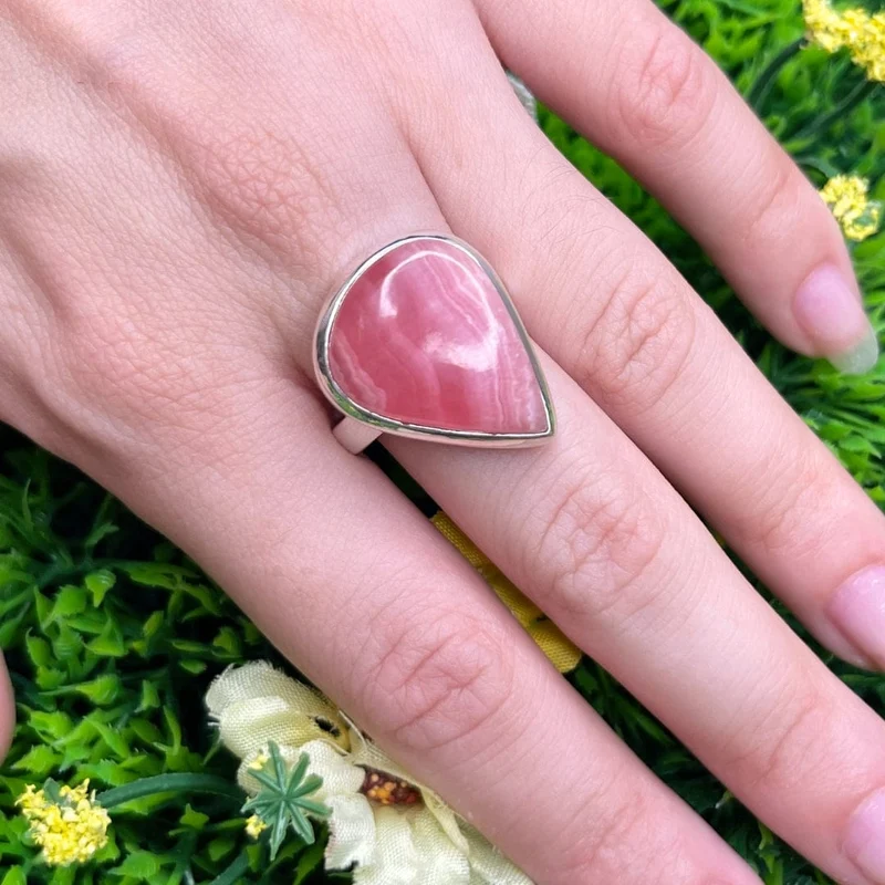 Rhodochrosit-Silberring #11