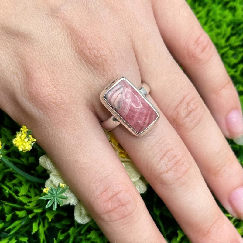 Rhodochrosit-Silberring #28