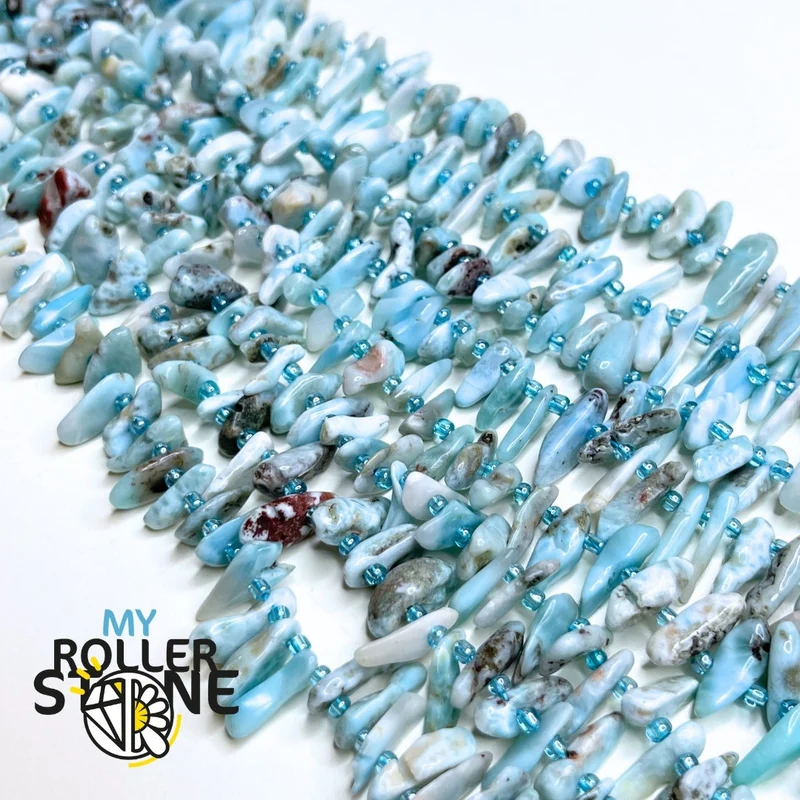 Lange Larimar-Scherperle, 38 cm