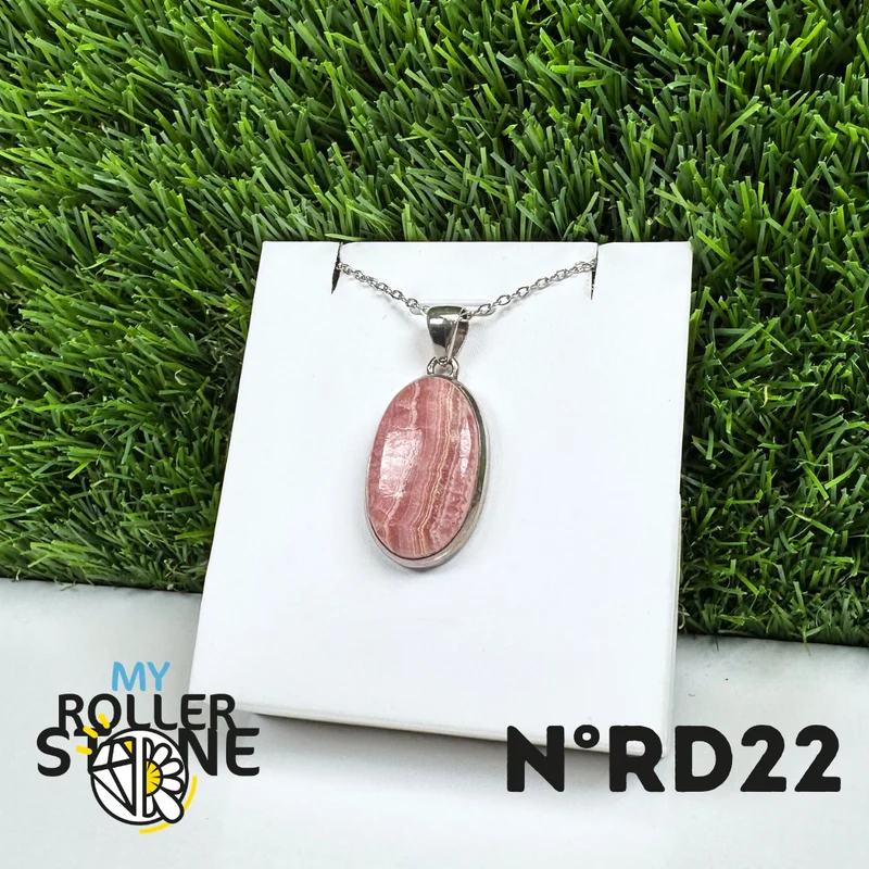 Rhodochrosit-Silberanhänger #22