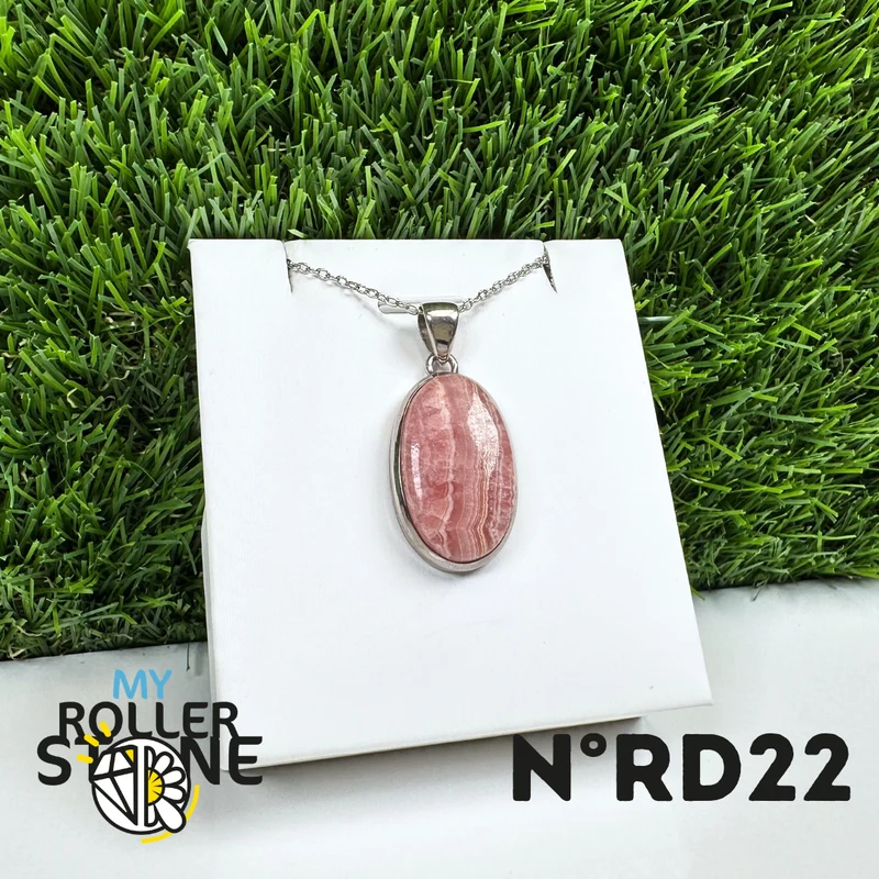 Rhodochrosit-Silberanhänger #22