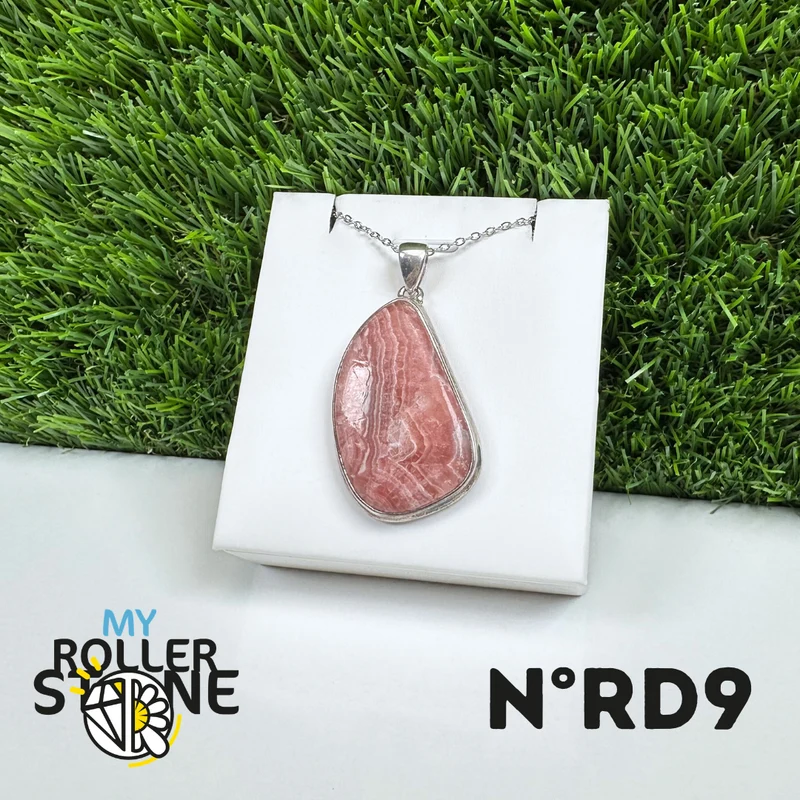Rhodochrosit-Silberanhänger #9