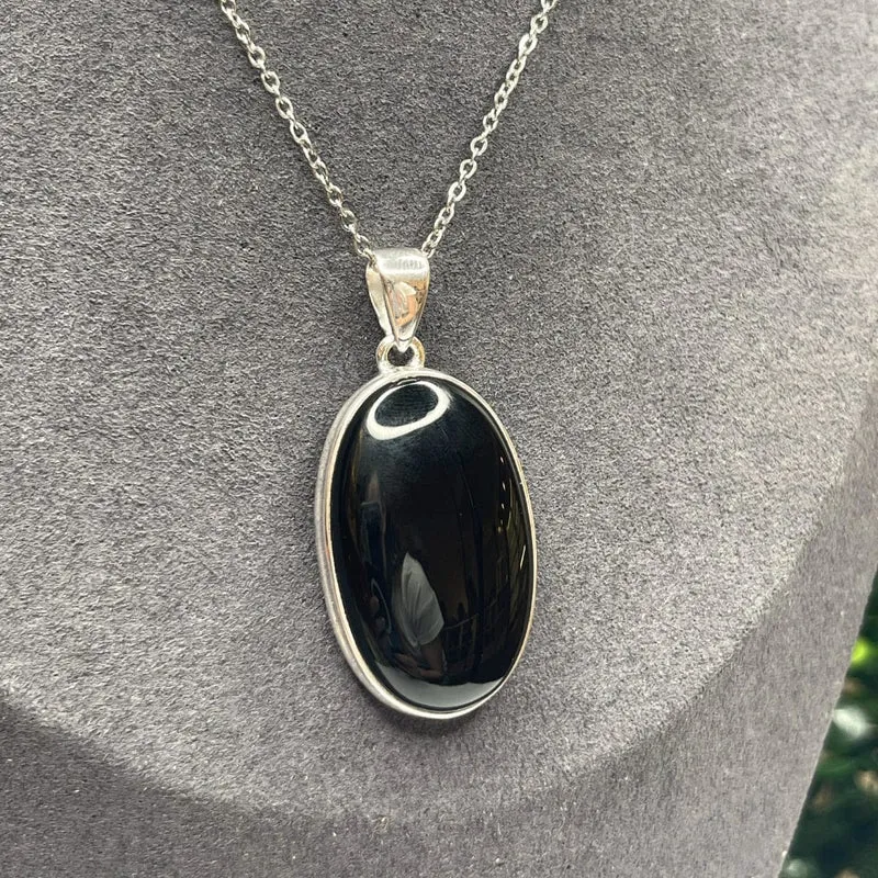 Silberner Onyx-Anhänger #2