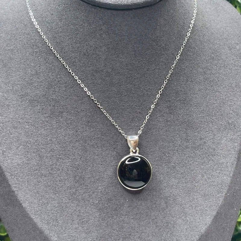 Silberner Onyx-Anhänger #1