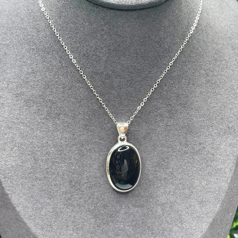 Silberner Onyx-Anhänger #5