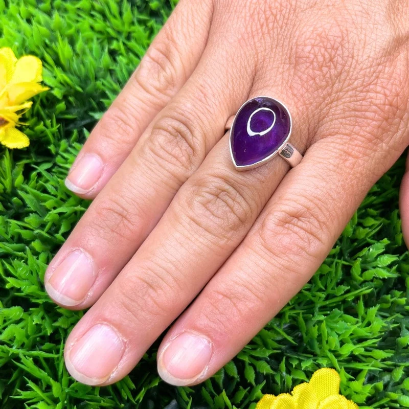 Amethyst-Silberring #21