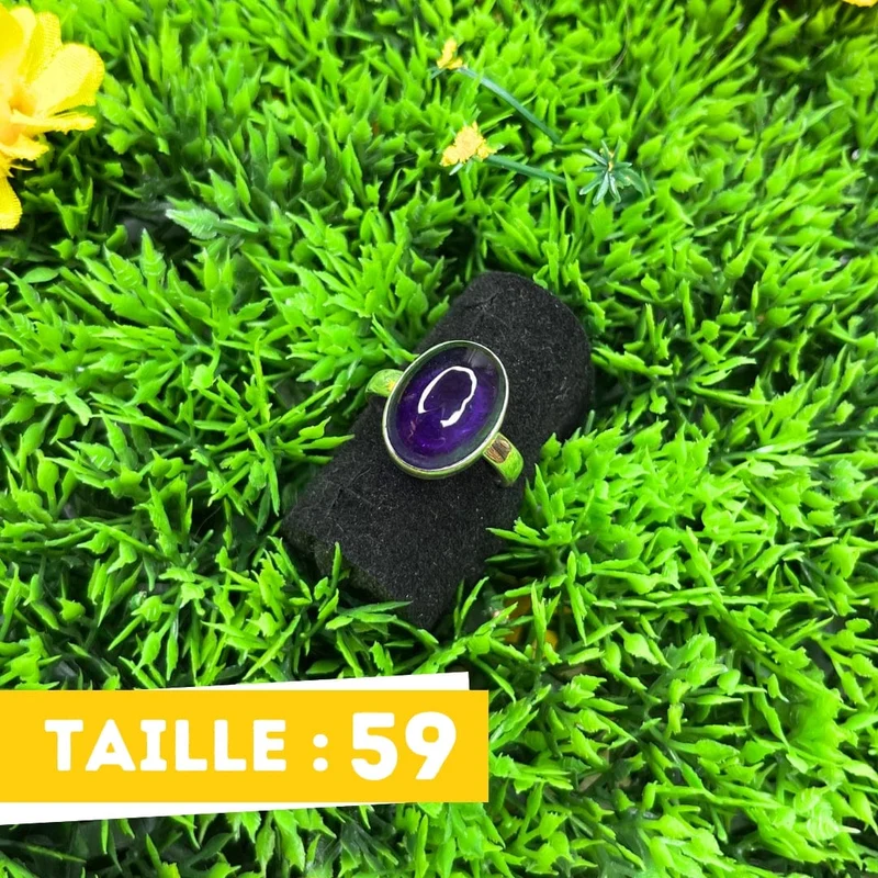 Amethyst-Silberring #10