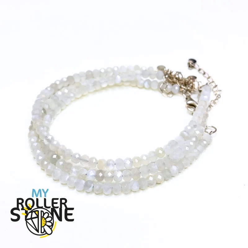 Mondsteinarmband mit Silberverschluss