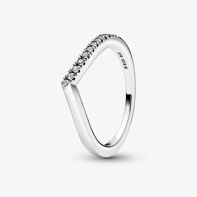 Timeless Wish Half Sparkling Ring, Size 50