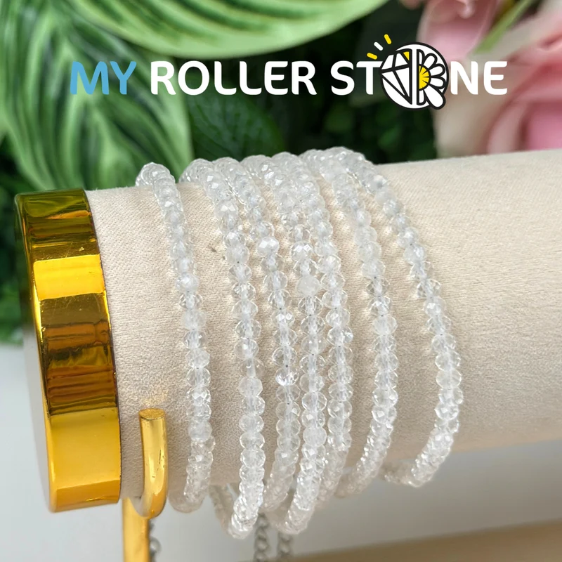 Bergkristallarmband mit Edelstahlverschluss