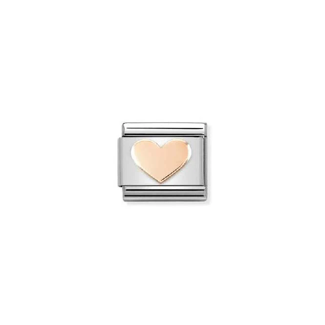 Classic Rose Gold Heart 1 Love & Hearts Charms