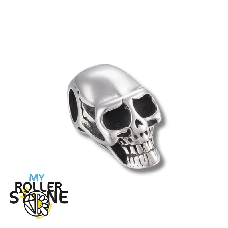 Totenkopfperle aus Edelstahl