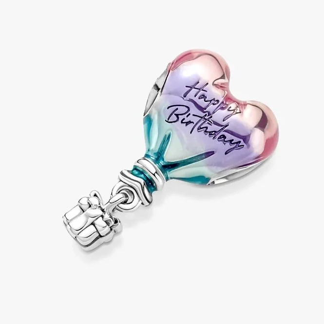Happy Birthday Hot Air Balloon Charms