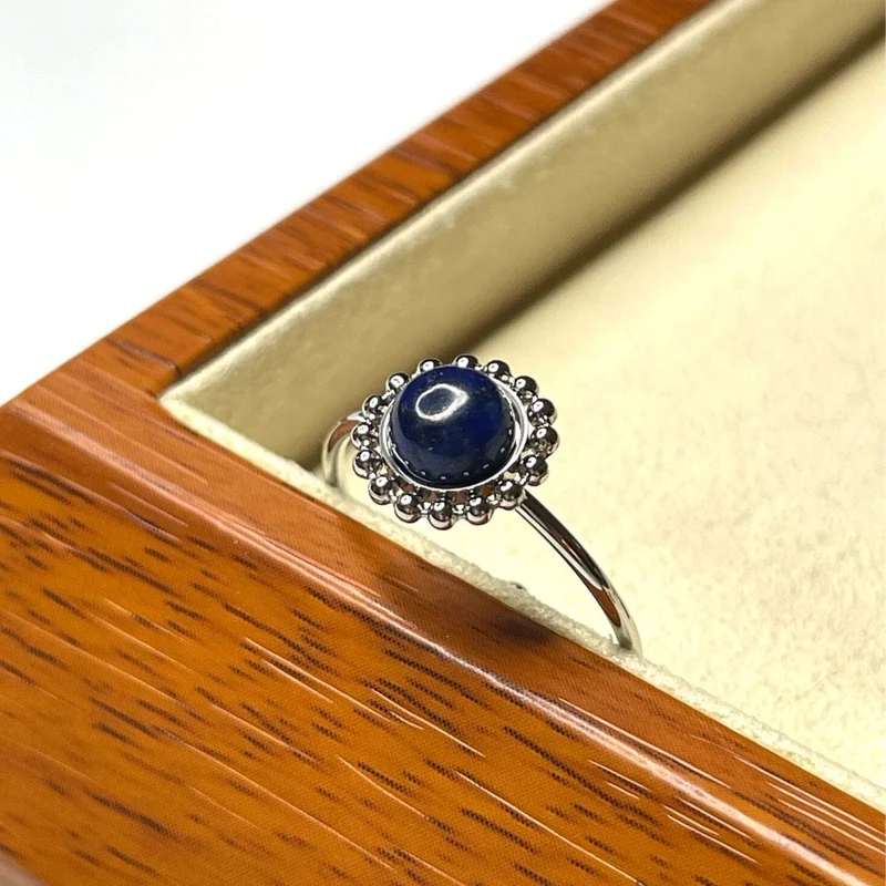 Gold/Silberfarbener Cabochon-Ringhalter aus Edelstahl